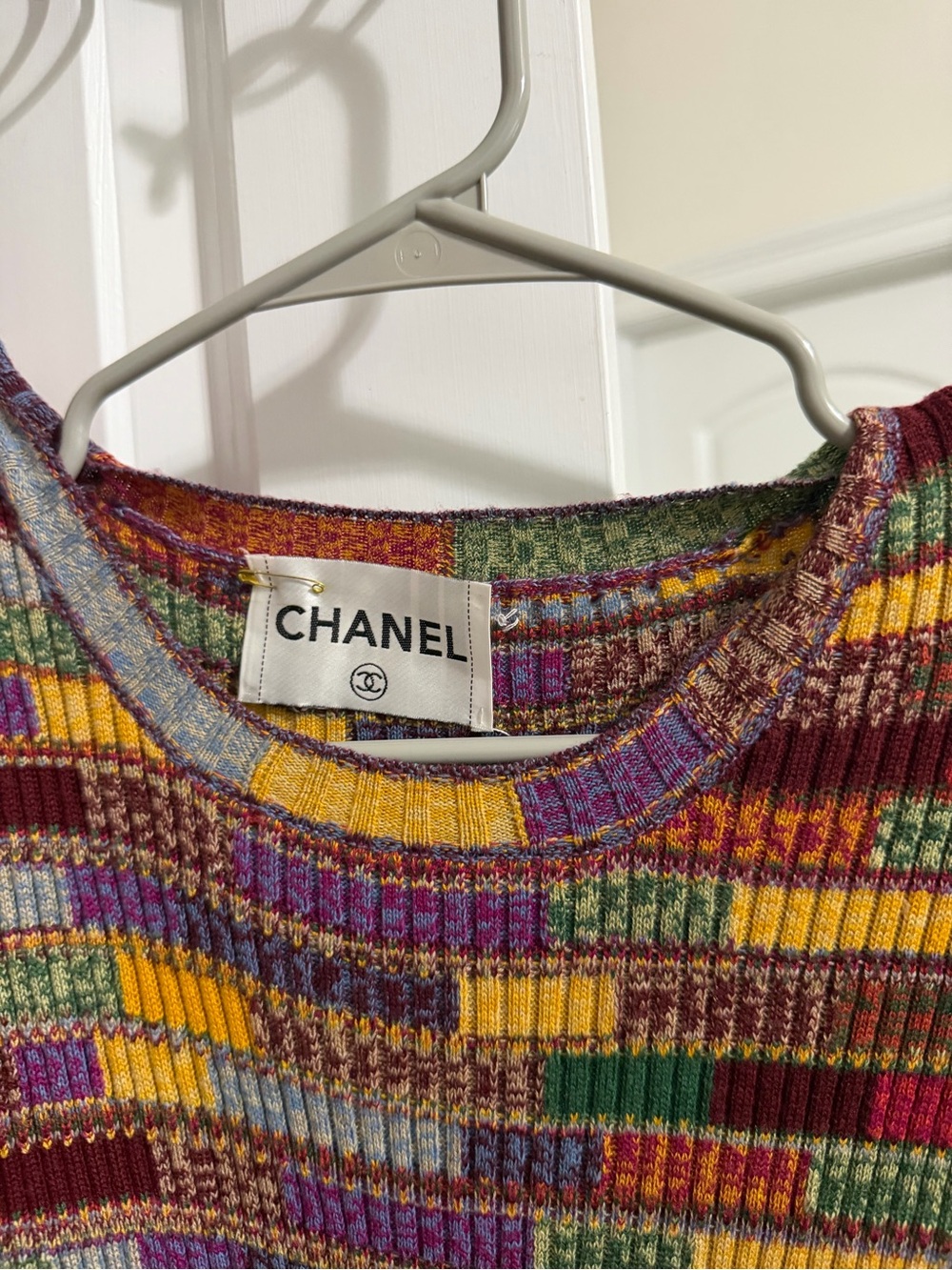 CHANEL Multicolor Ribbed Knit dress - Picture 2 of 4
